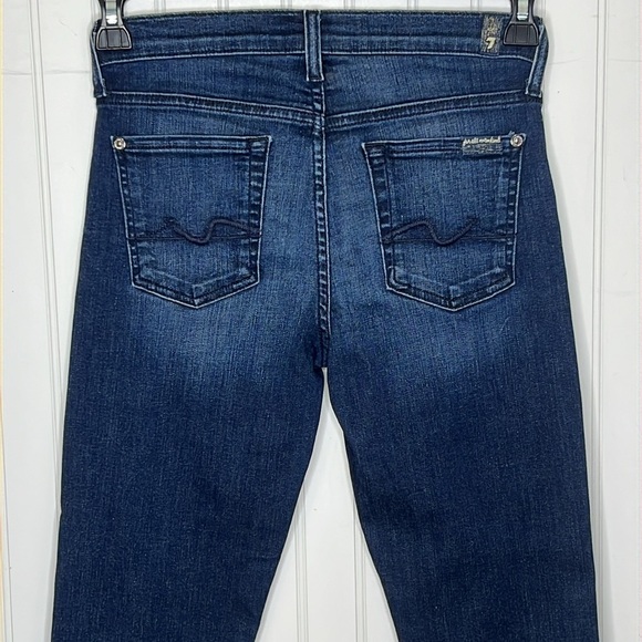 7 for all Mankind Crop Roxanne Dark Wash Jeans Size 26 - Picture 6 of 10